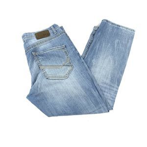 BKE Buckle Nolan Straight Leg Light Wash Jeans